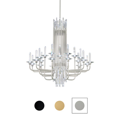 Calliope 24 Light Crystal LED Chandelier