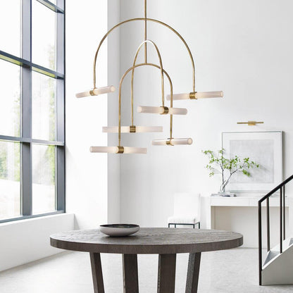 Calumn 6 - Light LED Chandelier