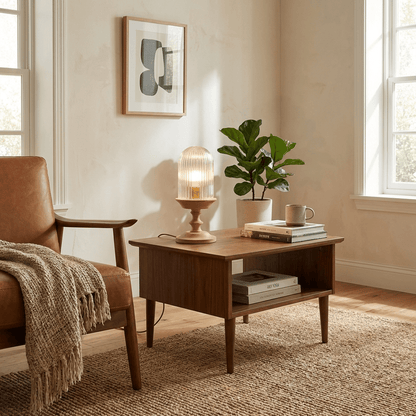 Calyra Ribbed Table Lamp