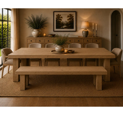 Capri Pine Wood Dining Table