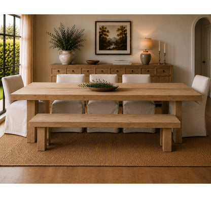 Capri Pine Wood Dining Table