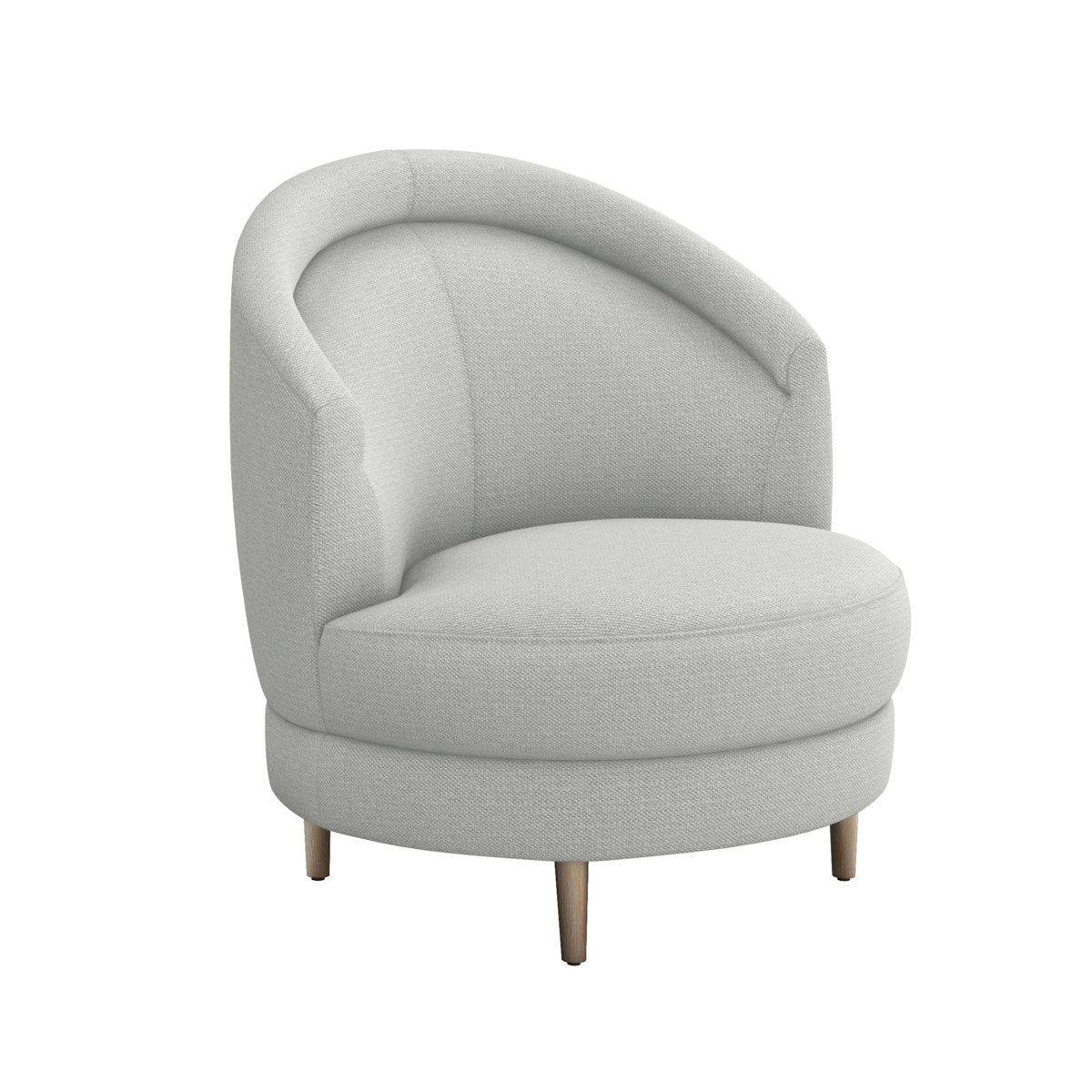 Capri Swivel Barrel Chair Chair with Ottoman