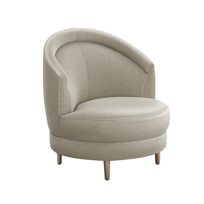 Capri Swivel Barrel Chair Chair with Ottoman
