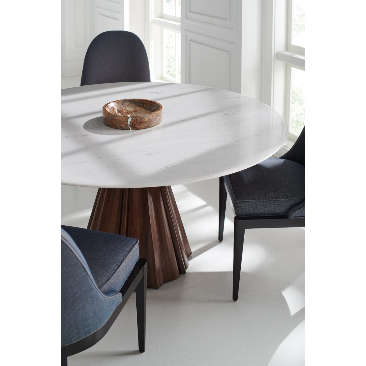 Caracole Classic Round Stone Dining Table