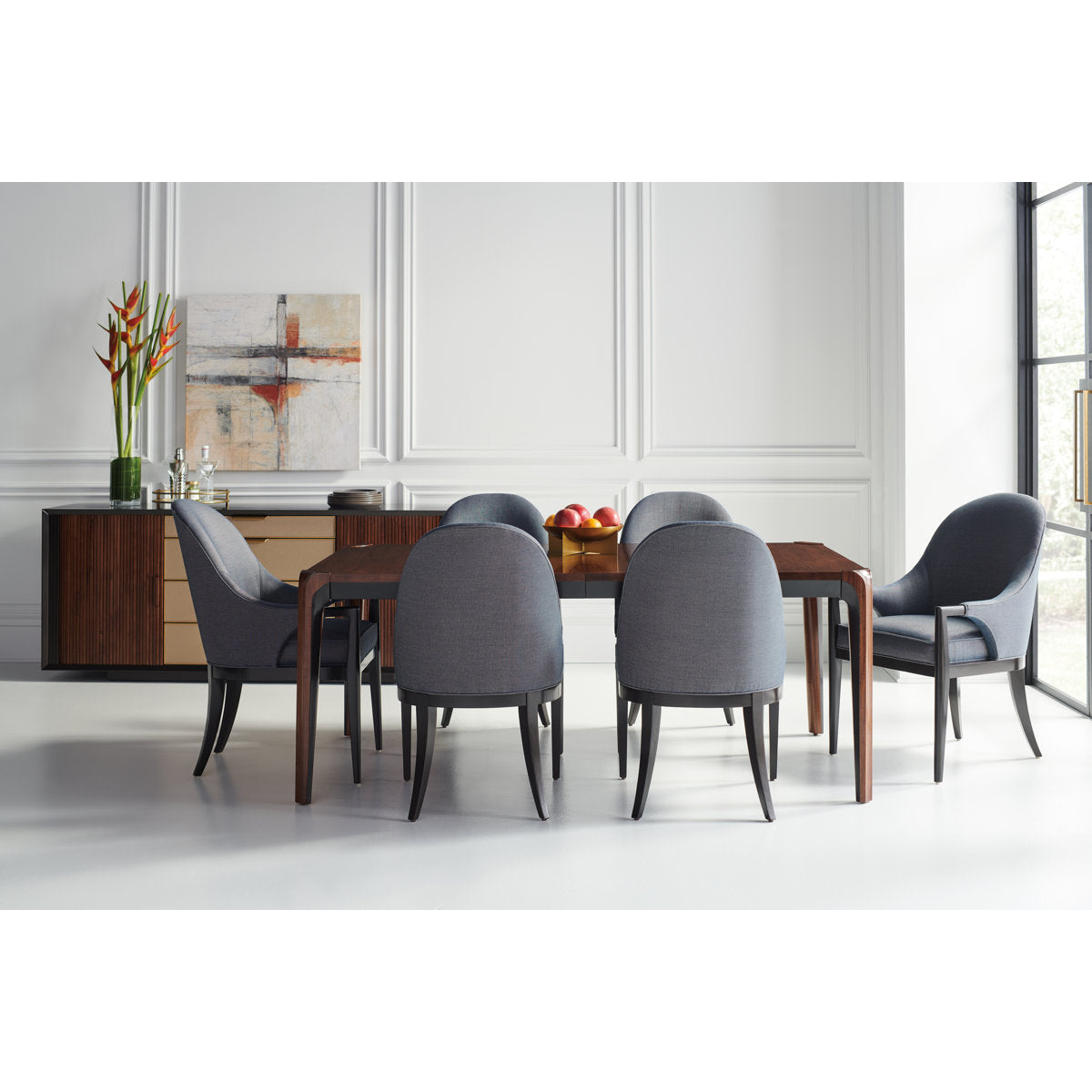 Caracole Classic Walnut Wood Dining Table