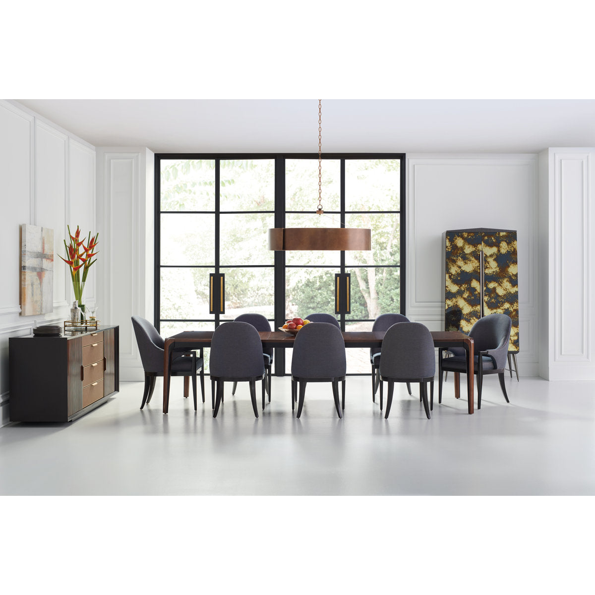 Caracole Classic Walnut Wood Dining Table