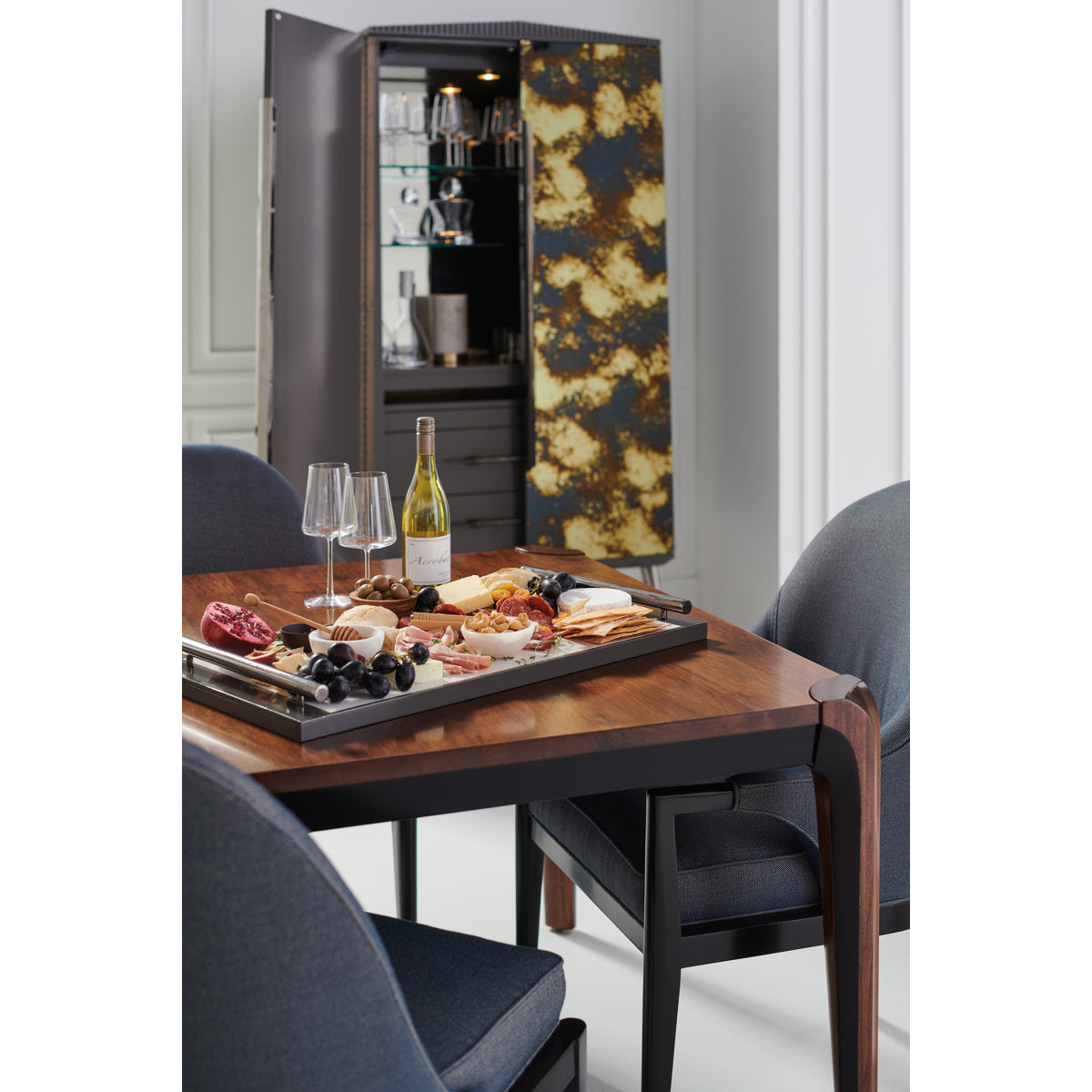 Caracole Classic Walnut Wood Dining Table