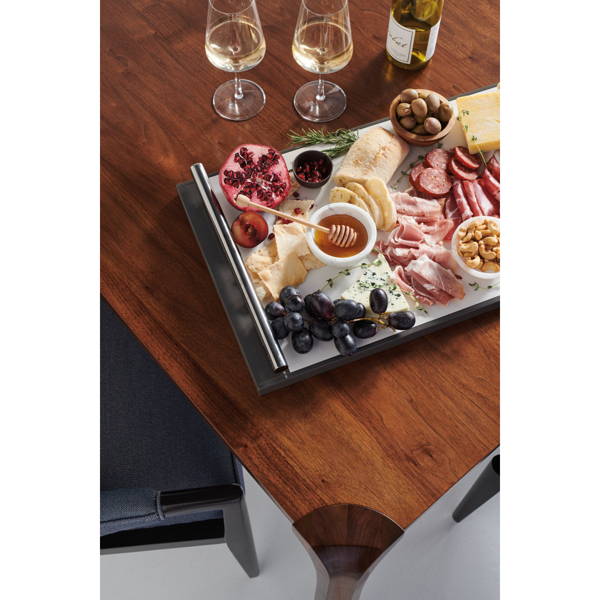 Caracole Classic Walnut Wood Dining Table