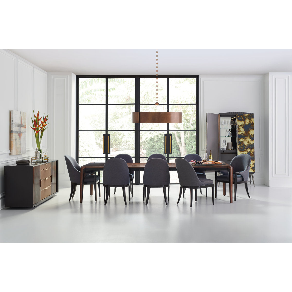 Caracole Classic Walnut Wood Dining Table