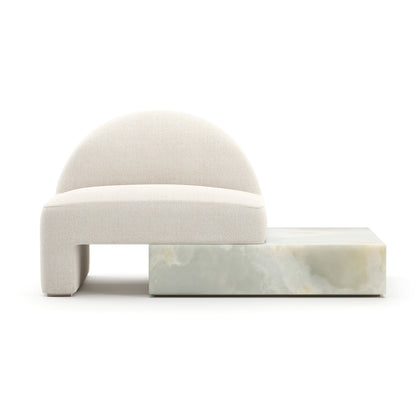 Caracole Linen Chaise Lounge