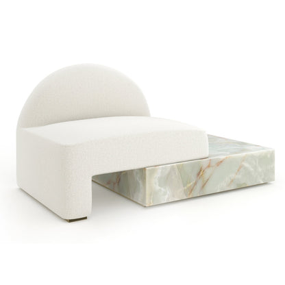 Caracole Linen Chaise Lounge