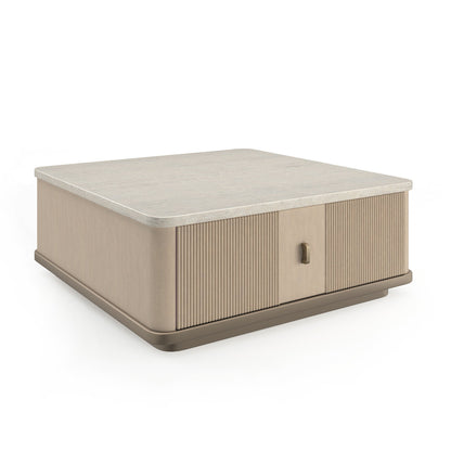 Caracole Stone Cocktail Table