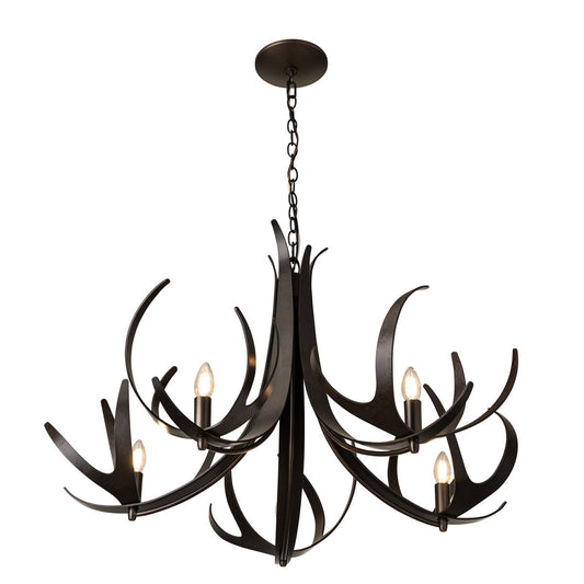 Hubbardton Forge Caribou 5 Light Chandelier