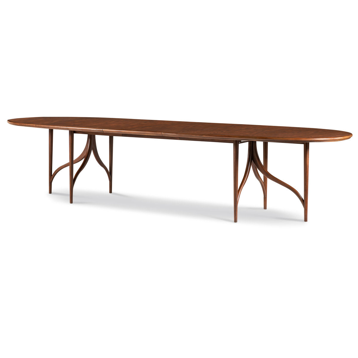 Carrier And Company Oval Walnut Wood Dining Table