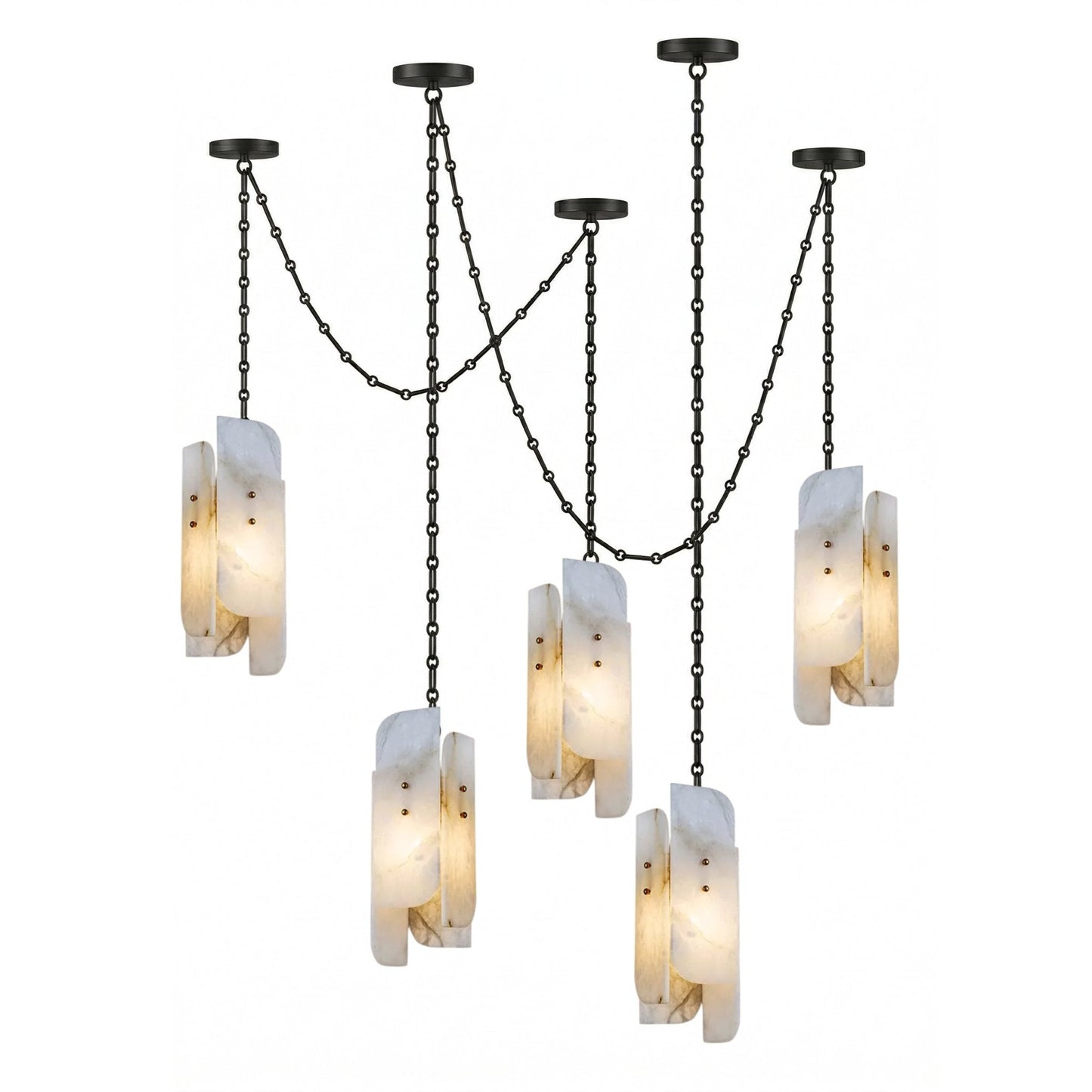 Cascading Chain Cluster Chandelier