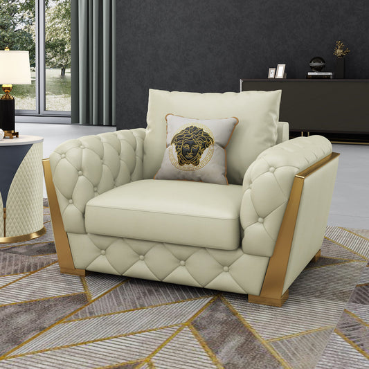 Castello Club Chair Chair with Ottoman