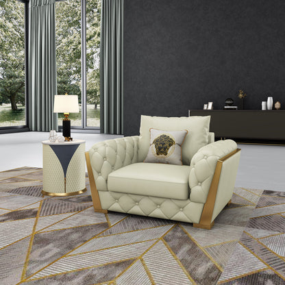 Castello Club Chair Chair with Ottoman