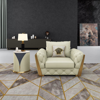 Castello Club Chair Chair with Ottoman
