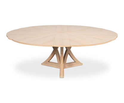 Casual Round Solid Oak Dining Table