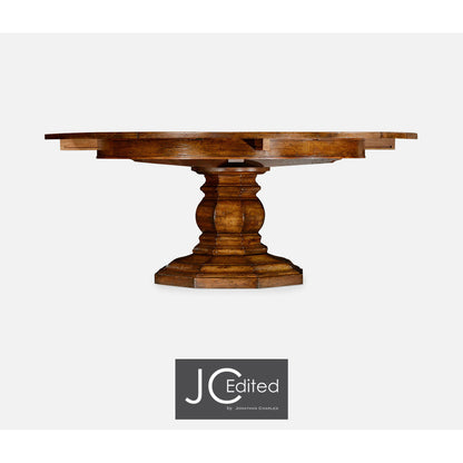 Casually Country Round Solid Wood Dining Table