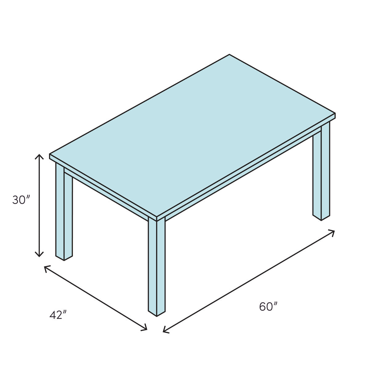 Casually Country Solid Wood Dining Table