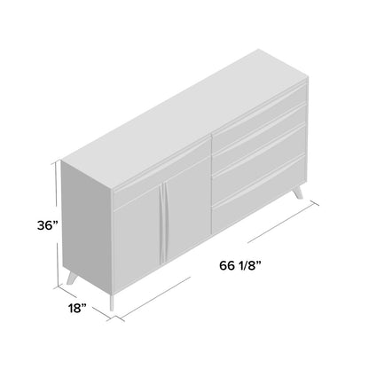 Catalina 5 - Drawer Solid Wood Dresser