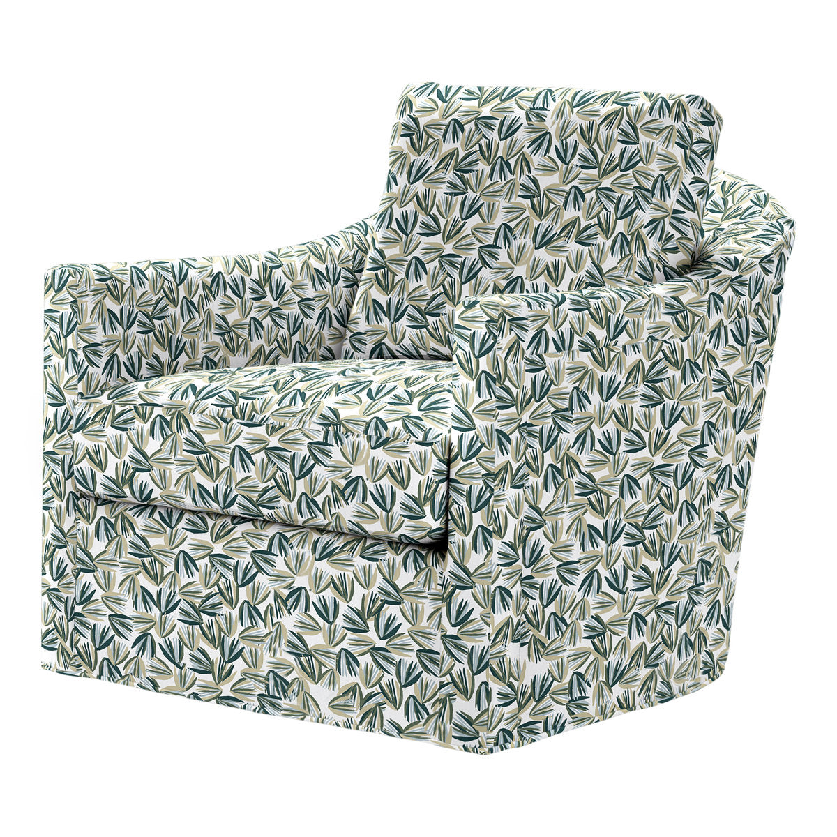 Catalina Swivel Armchair Chair with Ottoman