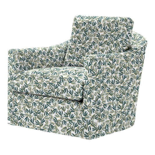 Catalina Swivel Armchair Chair with Ottoman