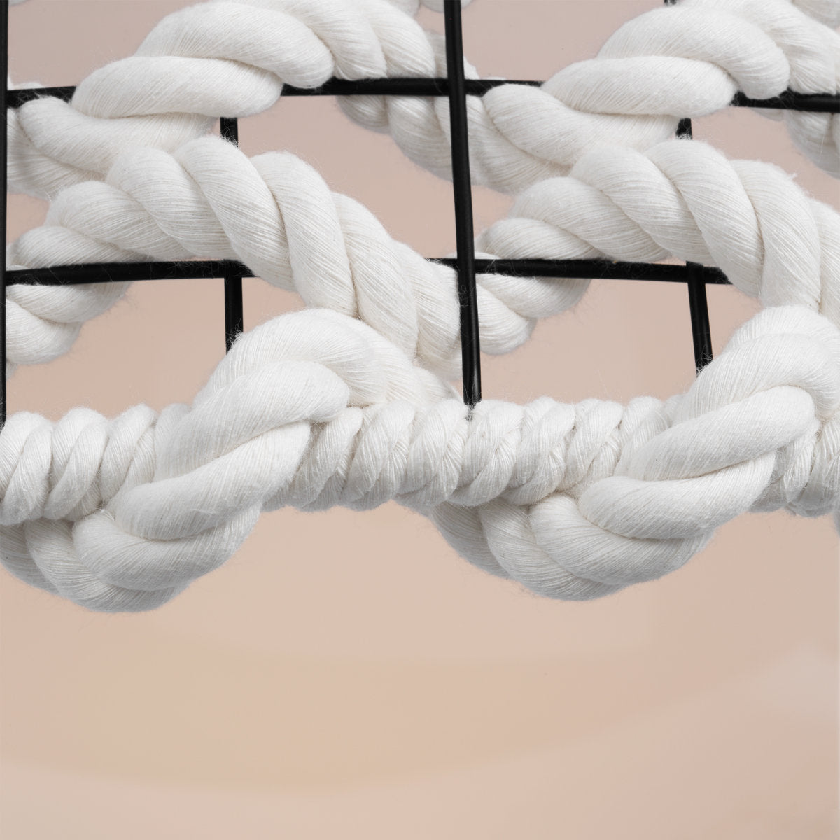 Catania 40" Hanging Shade With Cream Woven Rope
