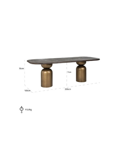 Cavo Solid Wood Dining Table