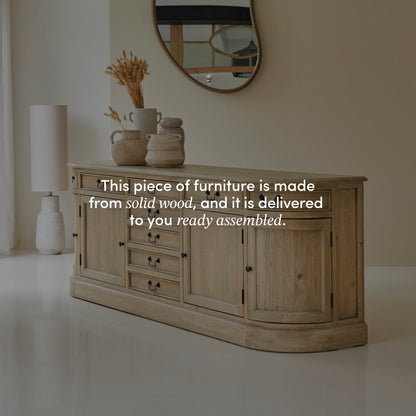Celeste 88.58'' W Solid Wood Sideboard