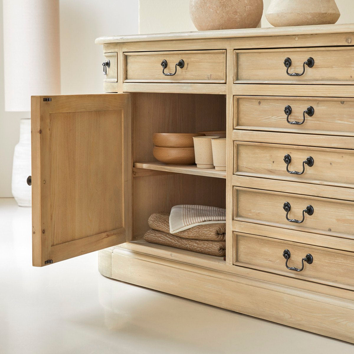 Celeste 88.58'' W Solid Wood Sideboard