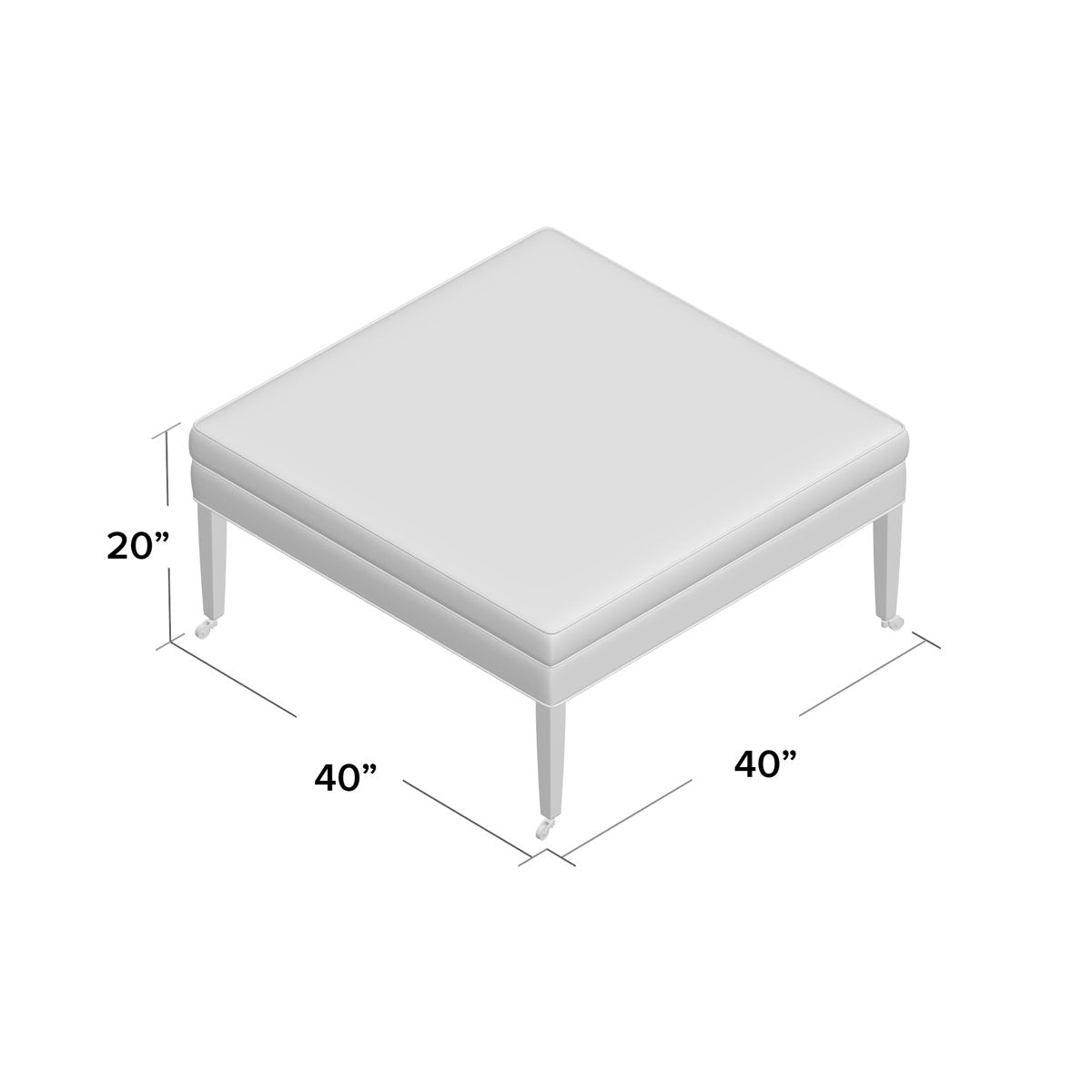 Celeste Square Ottoman