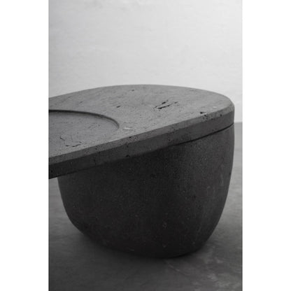 Centro Coffee Table Handcarved Volcanic Stone By Andean, One-Of-A-Kind