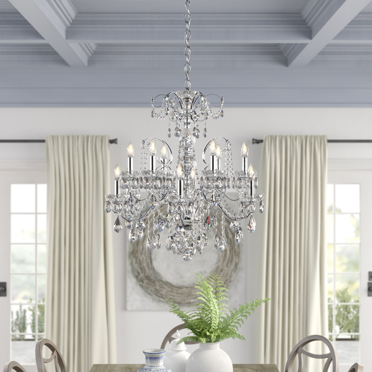 Century 12 - Light Glass Chandelier