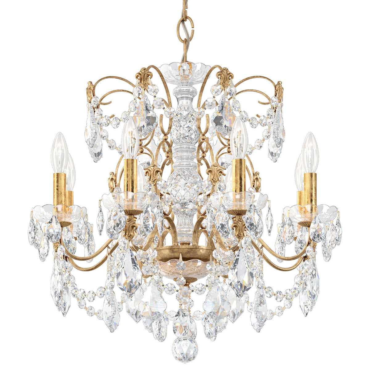 Century 8 - Light Candle Style Chandelier