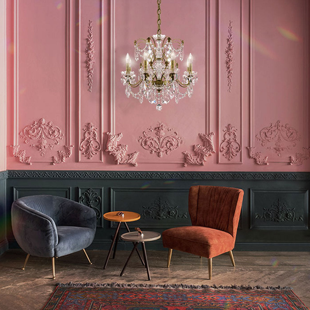 Century 8 - Light Candle Style Chandelier