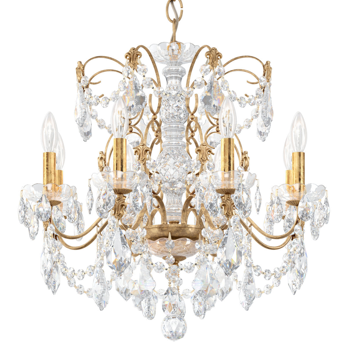 Century 8 - Light Candle Style Chandelier