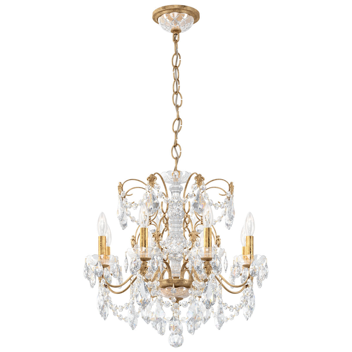 Century 8 - Light Candle Style Chandelier
