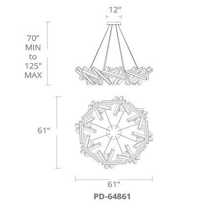 Chaos 31 - Light LED Chandelier