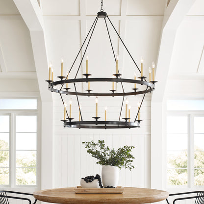 Chapman & Myers Launceton Two Tiered Chandelier