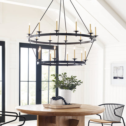 Chapman & Myers Launceton Two Tiered Chandelier