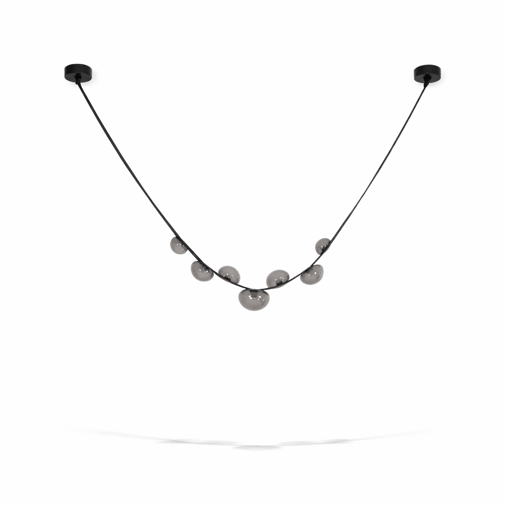 Orvyn Leather Arc Chandelier