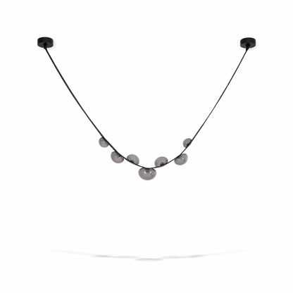 Orvyn Leather Arc Chandelier