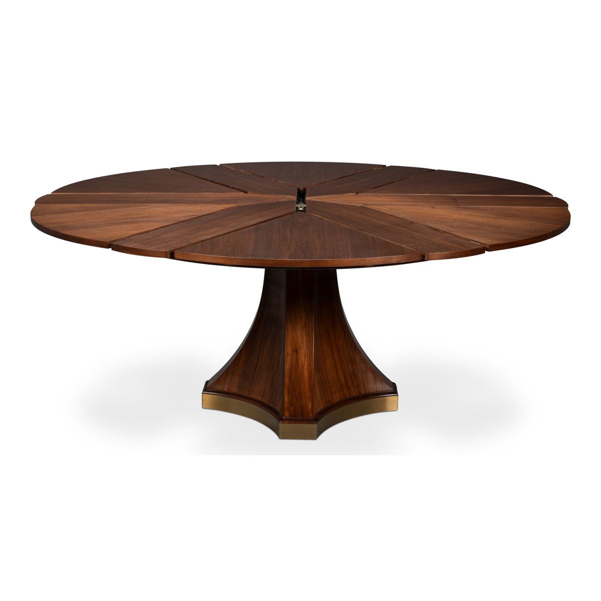 Chelsea Round Walnut Wood Dining Table