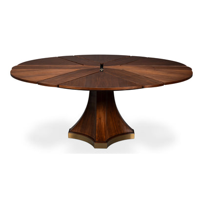 Chelsea Round Walnut Wood Dining Table