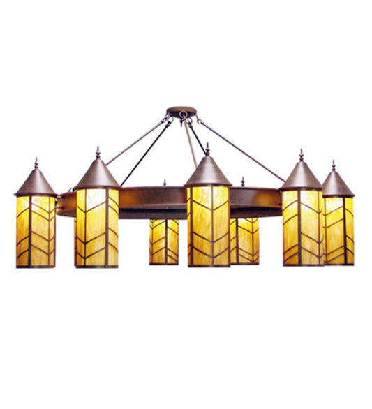 Chevron 10 - Light Chandelier
