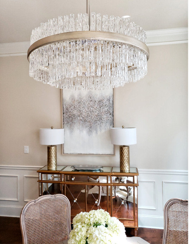 Chime 8-Light Unique / Statement Wagon Wheel Chandelier