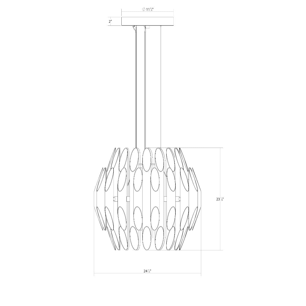 Chimes 72 - Light LED Chandelier