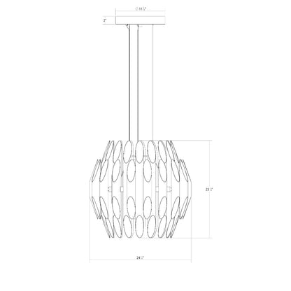 Chimes 72 - Light LED Chandelier